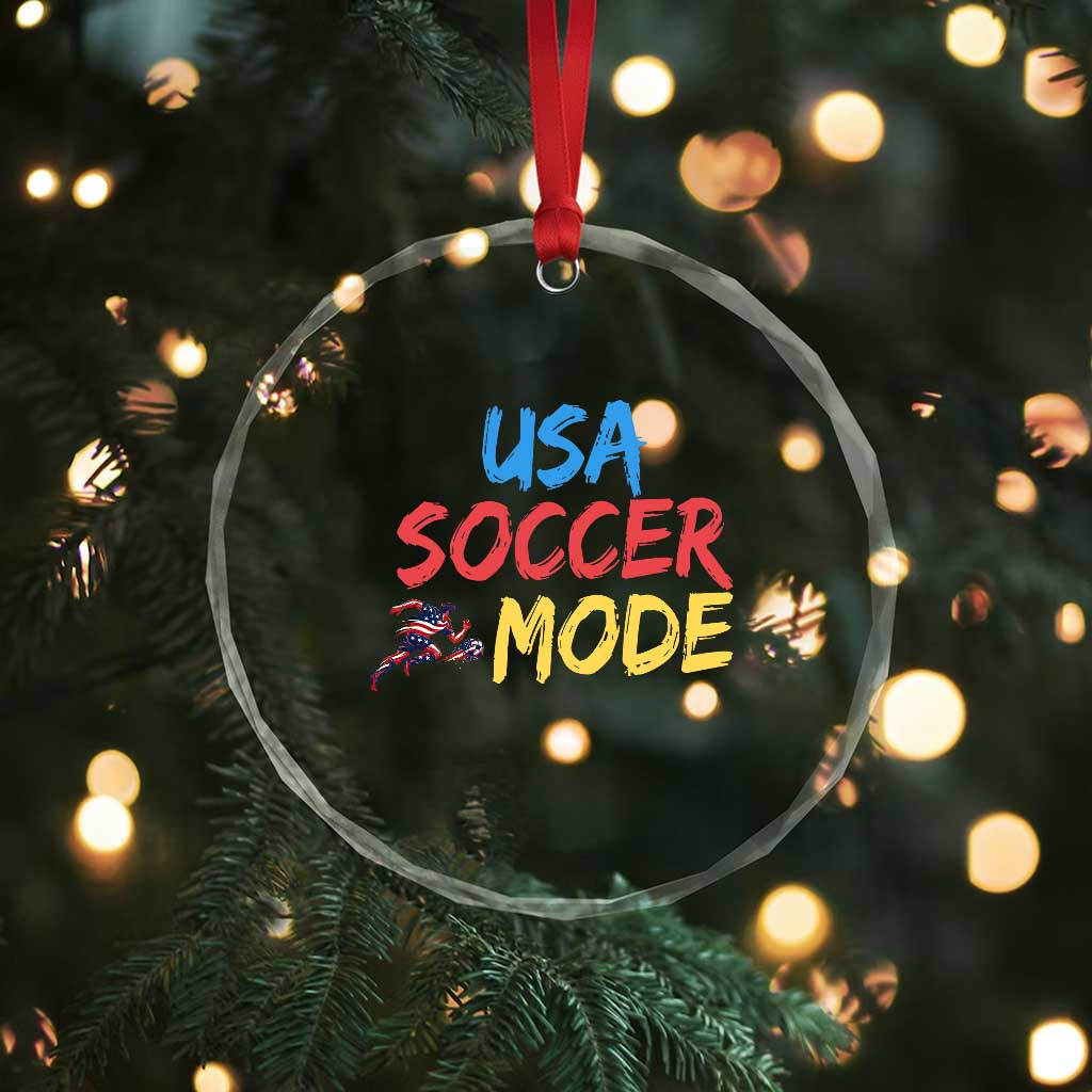 USA Soccer Mode Crystal Glass Ornament United States Team Pride TS12 Print Your Wear
