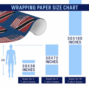 USA Trinidad and Tobago Wrapping Paper Roll Retro Vintage American Trini Pride Flag TS10 Print Your Wear