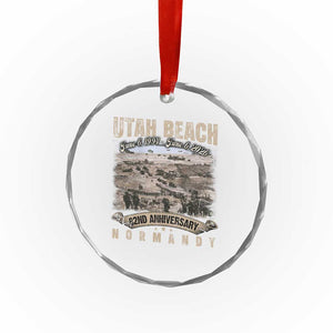 Utah Beach D Day Crystal Glass Ornament 82nd Anniversary Honor History Normandy WWII TS11 Print Your Wear
