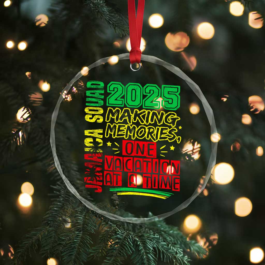 Vacation Jamaica 2025 Crystal Glass Ornament Matching Family Jamaica Squad TS10 Print Your Wear