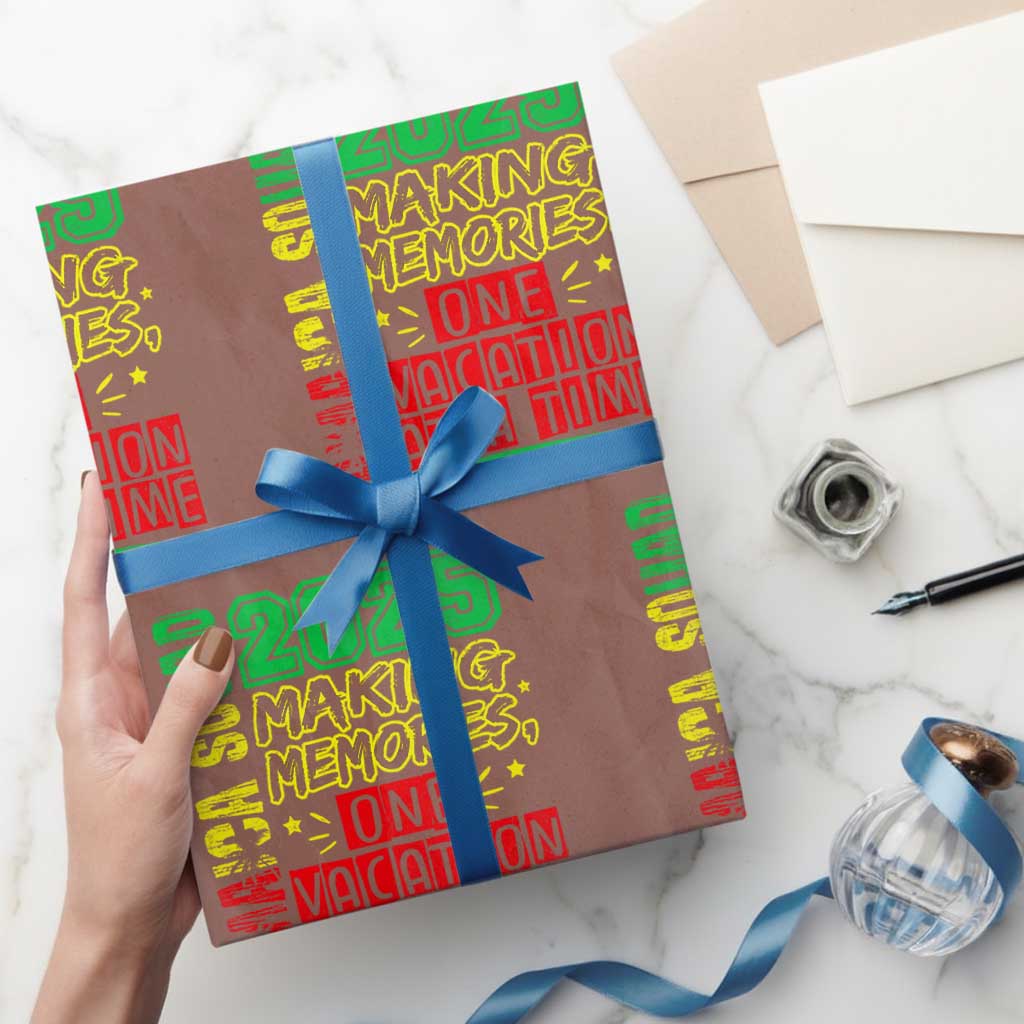 Vacation Jamaica 2025 Wrapping Paper Roll Matching Family Jamaica Squad TS10 Mocha Print Your Wear