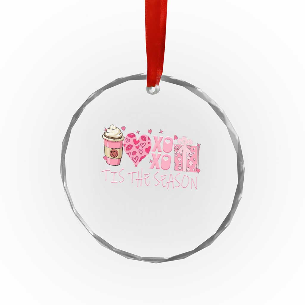 Valentine Coffee Crystal Glass Ornament Love Heart XOXO Cute Graphic Valentines Day TS10 Print Your Wear