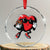 Valentines Day Heart Playing Football Crystal Glass Ornament Cute Gift for Sports Lovers - Print Your Wear
