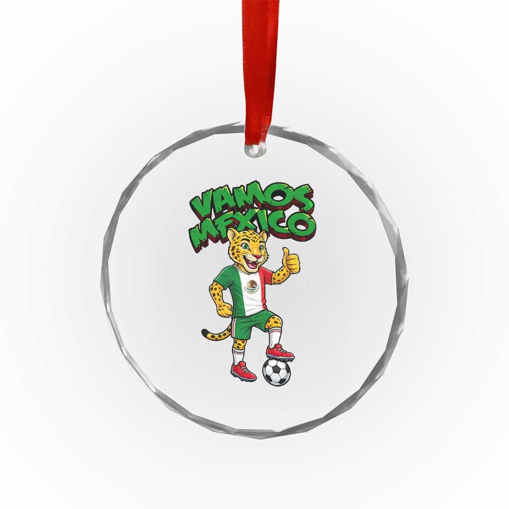 Vamos Mexico Fierce Leopard Crystal Glass Ornament Soccer 2026 Fan Gift TS12 Print Your Wear