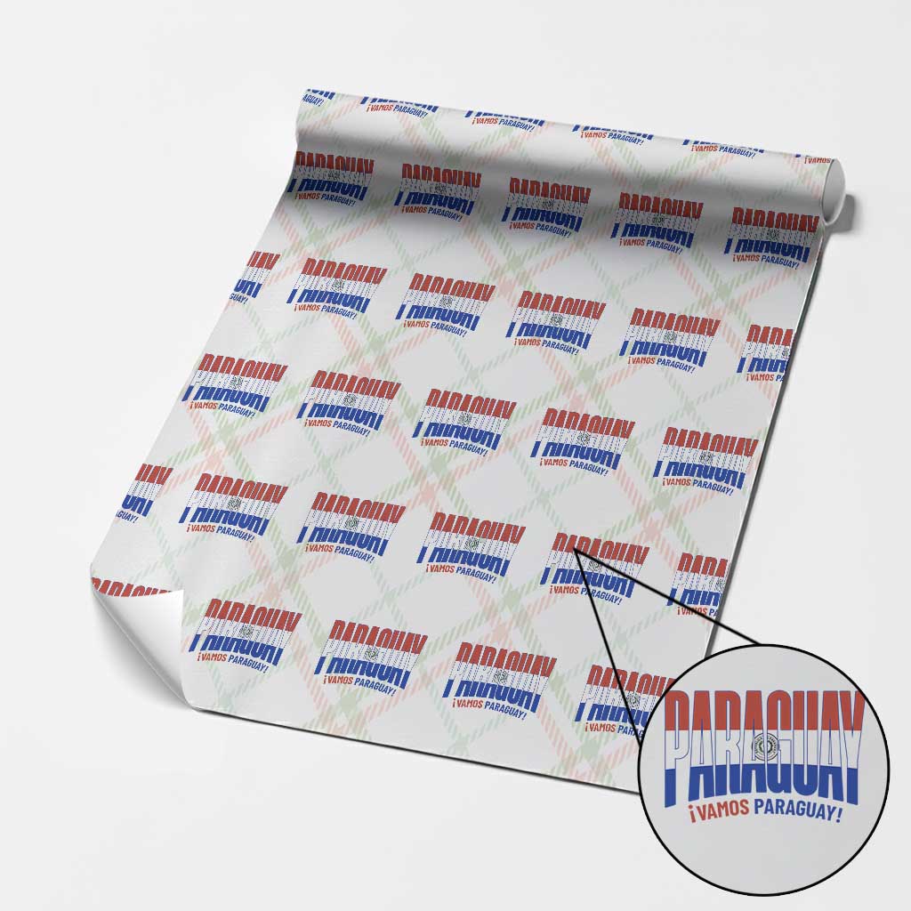 Vamos Paraguay Long Live Soccer Cheer Wrapping Paper Roll Patriotic Paraguaya Futbol Football Fans Pride TS02 Christmas Plaid Print Your Wear
