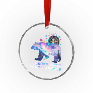 VBS 2025 Adventure Bear Crystal Glass Ornament Trusting Jesus In A Wild World Northen Lights TS02 Print Your Wear