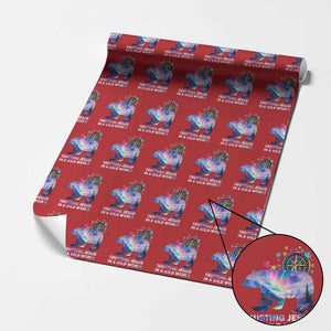 VBS 2025 Adventure Bear Wrapping Paper Roll Trusting Jesus In A Wild World Northen Lights TS02 Red Print Your Wear