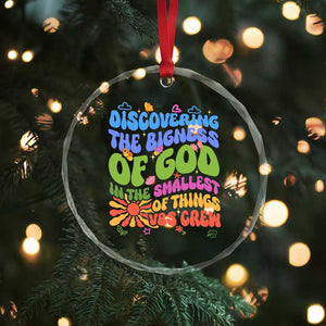 VBS 2025 Crystal Glass Ornament Discovering The Bigness Of God In The Smallest Of Things Retro Groovy TS02 Print Your Wear