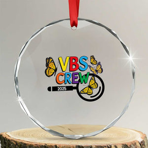 VBS 2025 Crystal Glass Ornament Magnified Vacation Bible School Butterfly VBS Team TS02 Transparent Glass 3'' Circle Print Your Wear