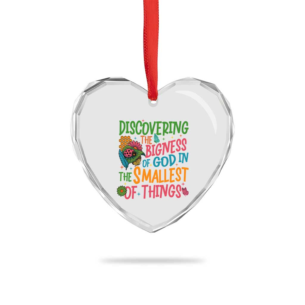 VBS 2025 Insects Adventure Heart Crystal Glass Ornament Discovering the Bigness of God in the Smallest of Things TS02 Print Your Wear