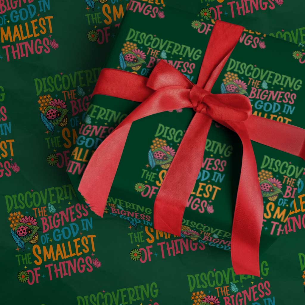 VBS 2025 Insects Adventure Wrapping Paper Roll Discovering the Bigness of God in the Smallest of Things TS02 Green Print Your Wear