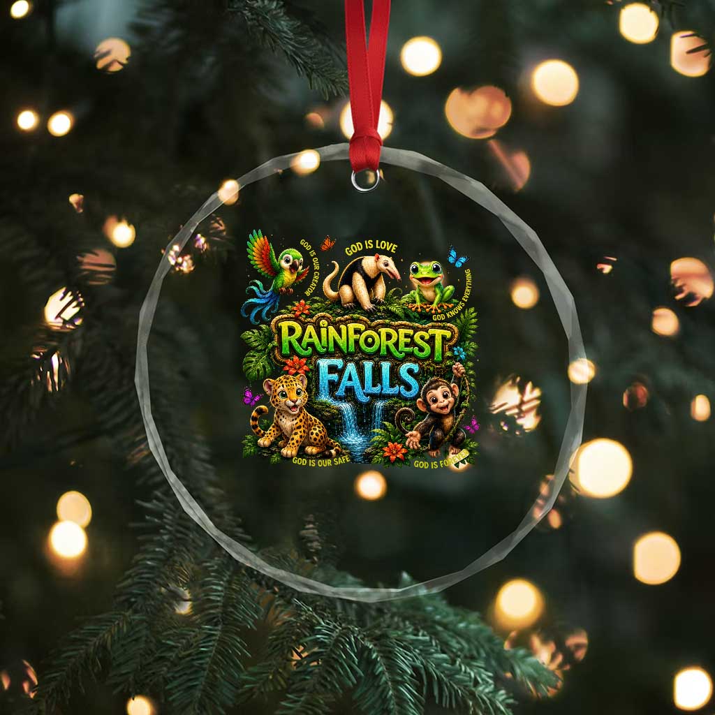VBS 2026 Crystal Glass Ornament Rainforest Falls Exploring The Nature of God VBS 2026 TS10 Print Your Wear