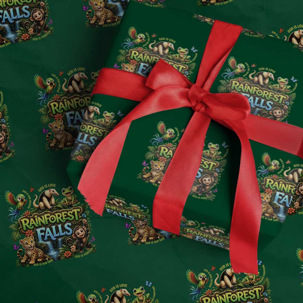 VBS 2026 Wrapping Paper Roll Rainforest Falls Exploring The Nature of God VBS 2026 TS10 Green Print Your Wear