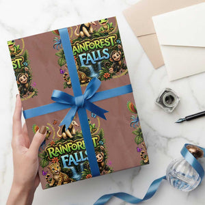VBS 2026 Wrapping Paper Roll Rainforest Falls Exploring The Nature of God VBS 2026 TS10 Mocha Print Your Wear