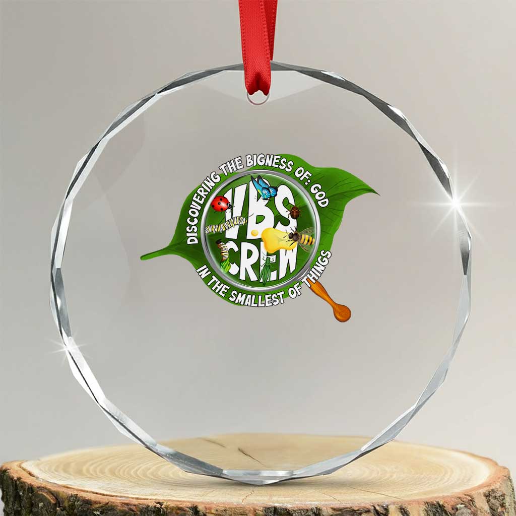VBS Crew 2025 Crystal Glass Ornament Magnified Discovering The Bigness Of God In The Smallest Of Things TS02 Transparent Glass 3'' Circle Print Your Wear