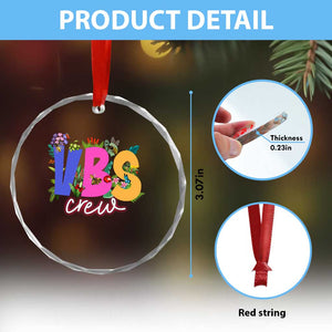 VBS Crew 2025 Crystal Glass Ornament Magninfied Vacation Bible School Adventure TS02 Print Your Wear
