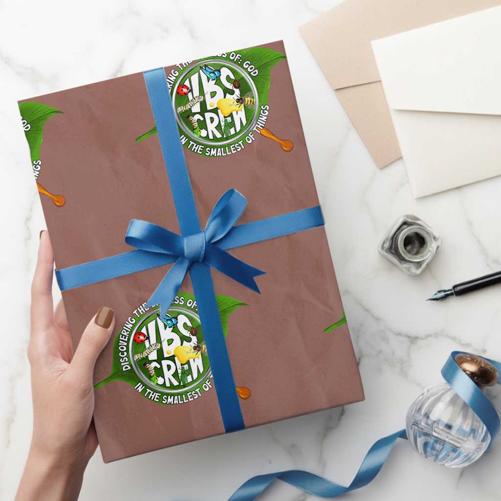 VBS Crew 2025 Wrapping Paper Roll Magnified Discovering The Bigness Of God In The Smallest Of Things TS02 Mocha Print Your Wear