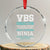 VBS Director Crystal Glass Ornament Vacation Bible School Christian Teacher TS02 Transparent Glass 3'' Circle Print Your Wear