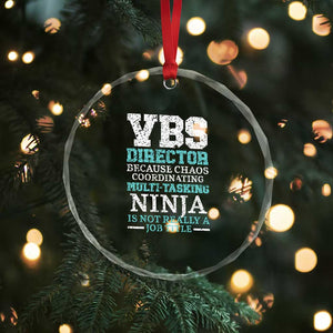 VBS Director Crystal Glass Ornament Vacation Bible School Christian Teacher TS02 Print Your Wear