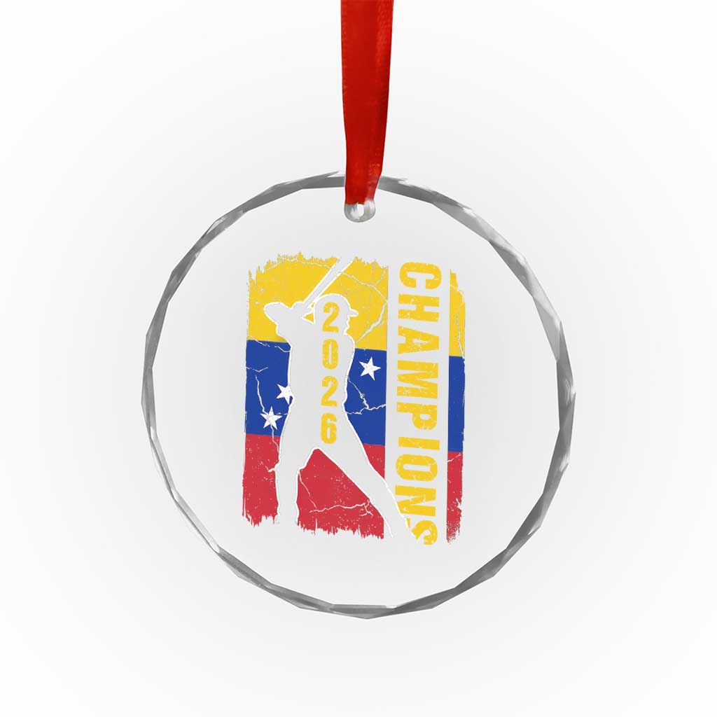 Venezuela 2026 Champions Crystal Glass Ornament Baseball Vinotinto Pride Gift TS12 Print Your Wear