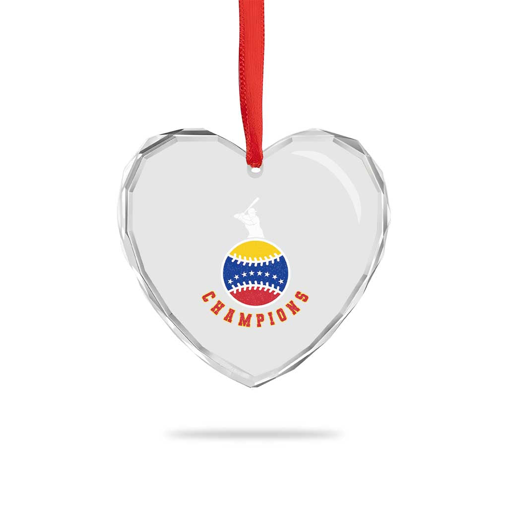 Venezuela 2026 Champions Heart Crystal Glass Ornament Baseball Gift For Sport Lover TS12 Print Your Wear