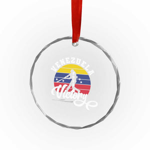 Venezuela 2026 Victory Baseball Crystal Glass Ornament Retro Softball Player Gift TS12 Print Your Wear