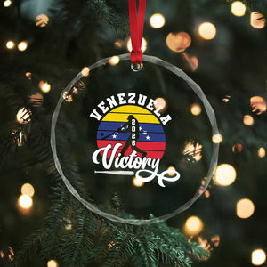 Venezuela 2026 Victory Baseball Crystal Glass Ornament Retro Softball Player Gift TS12 Print Your Wear