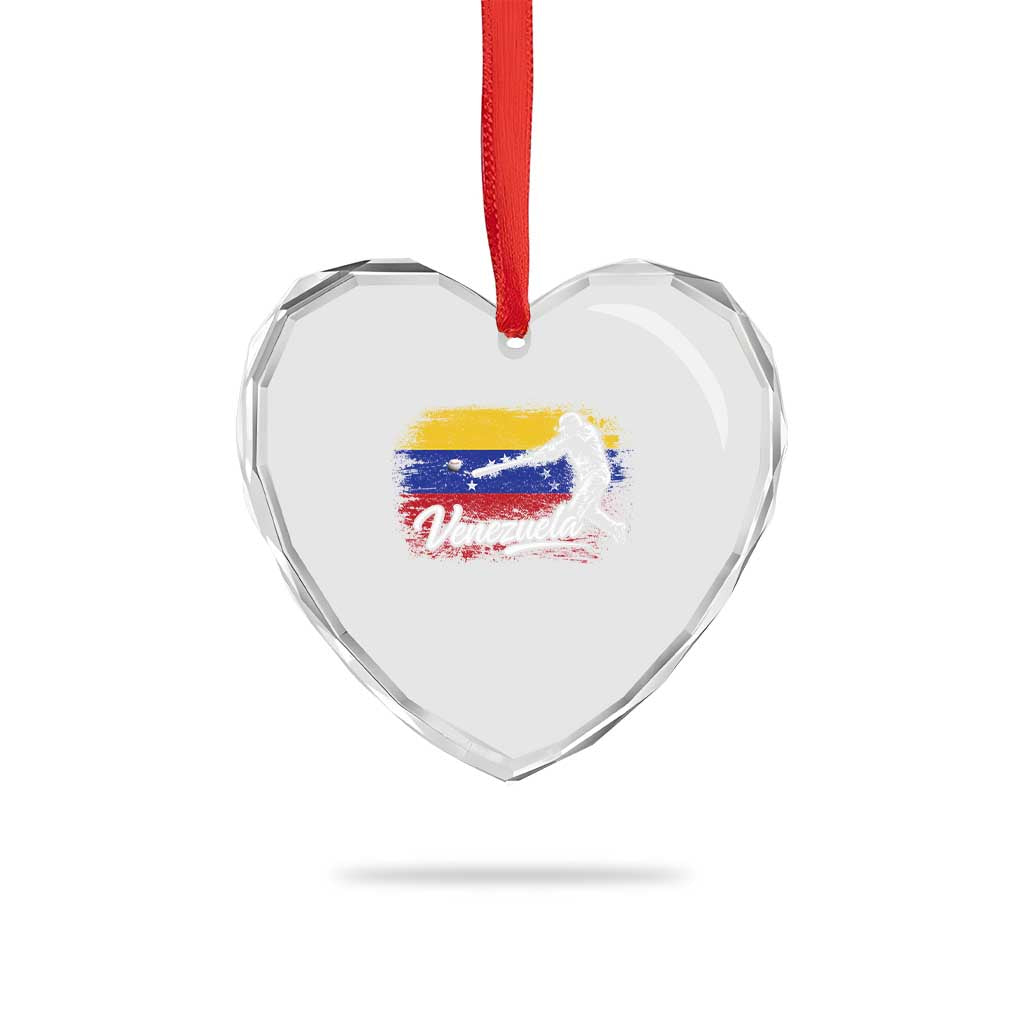 Venezuela Baseball Batter Venezuelan Sport Fan Heart Crystal Glass Ornament TS11 Print Your Wear
