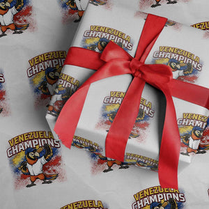 Venezuela Baseball Champions Wrapping Paper Roll Troupial Bird Patriotic Pride TS12 White Print Your Wear