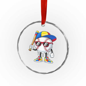 Venezuela Baseball Crystal Glass Ornament Venezuelan Pride Baseball Life Style Youth Drip Baseball Boys Kid TS10 Print Your Wear