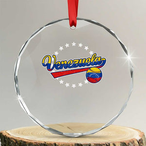 Venezuela Baseball Jersey Venezuelan Sport Fan Crystal Glass Ornament TS11 Transparent Glass 3'' Circle Print Your Wear