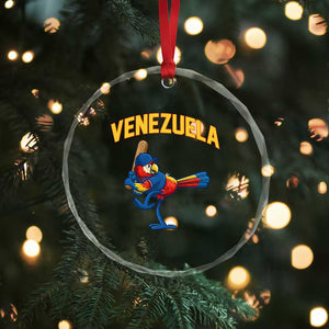 Venezuela Baseball Macaw Batter Crystal Glass Ornament Ara Macao Guacamaya Venezuelan Pride TS02 Print Your Wear