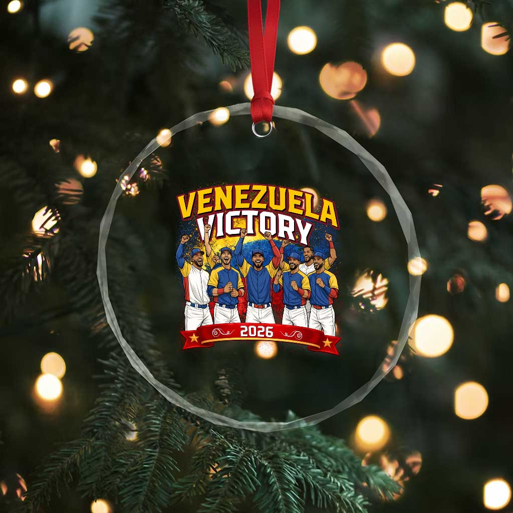 Venezuela Baseball Victory Crystal Glass Ornament Venezuelan Pride Gift TS12 Print Your Wear