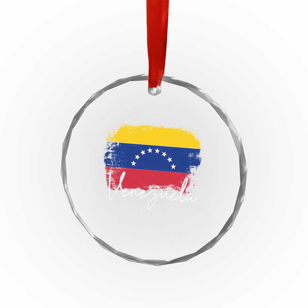 Venezuela Flag Pride Patriotic Crystal Glass Ornament for Venezuelan Roost TS02 Print Your Wear
