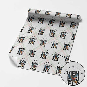 Venezuela Pride Flying Macaw Wrapping Paper Roll Ara Macao Guacamaya Venezuelan Pride Tropical Bird TS02 Christmas Plaid Print Your Wear