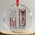Veteran Suicide Awareness Crystal Glass Ornament 22 A Day Is 22 Too Many - Print Your Wear