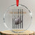 Veteran Suicide Awareness Crystal Glass Ornament Do Not Give In To The War Within Patriotic US Flag TS02 Transparent Glass 3'' Circle Print Your Wear