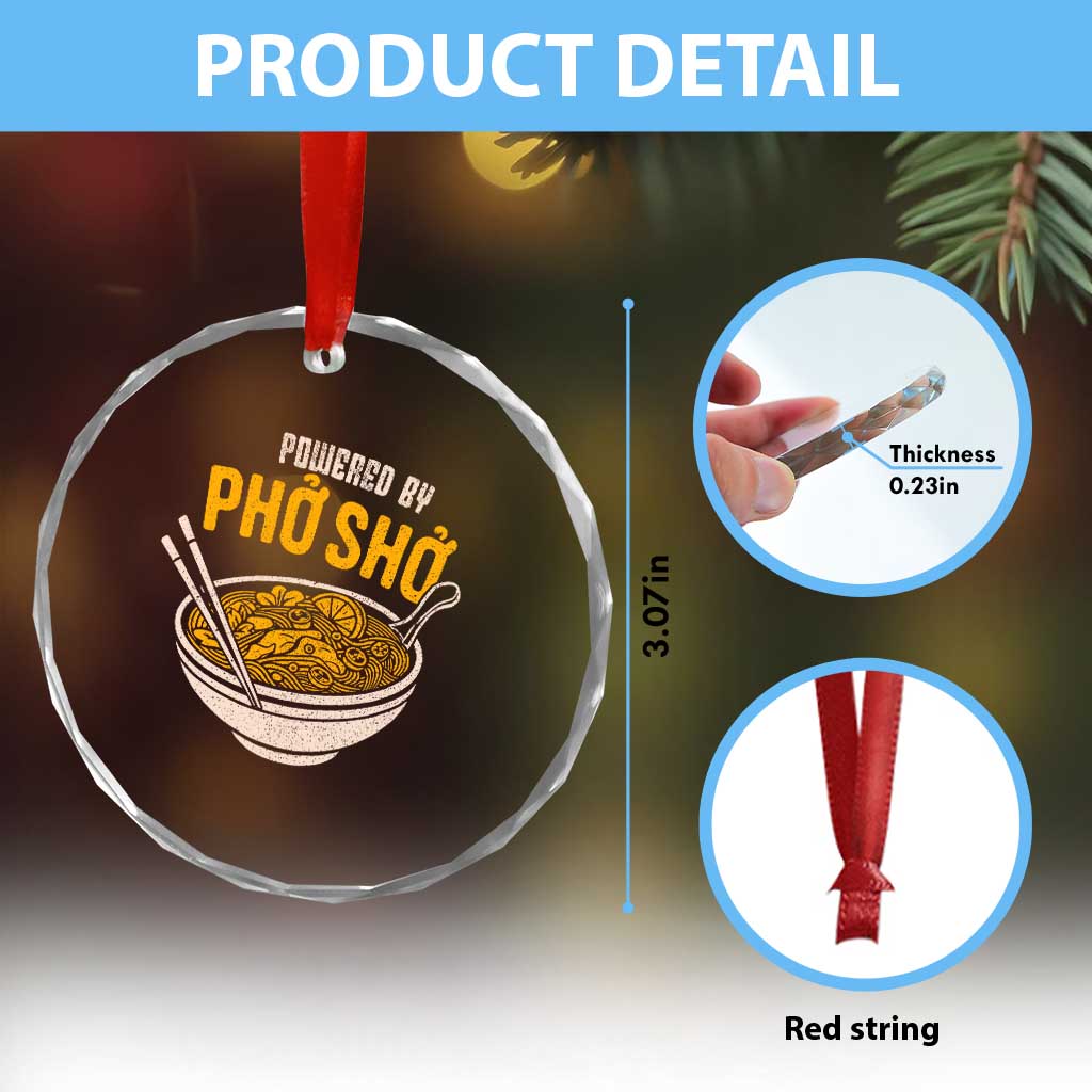 Vietnamese Pho Crystal Glass Ornament Funny Vietnam Foodie Food Humor TS10 Print Your Wear