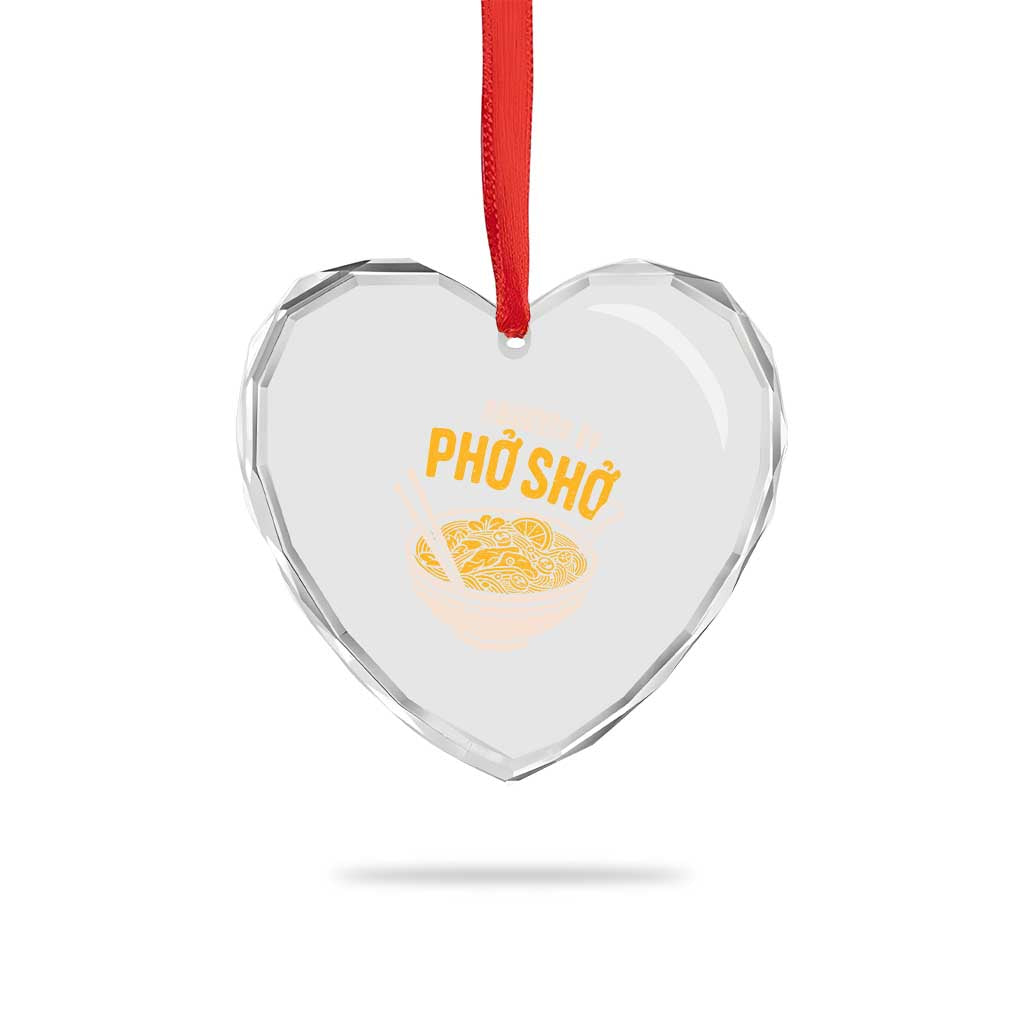Vietnamese Pho Heart Crystal Glass Ornament Funny Vietnam Foodie Food Humor TS10 Print Your Wear