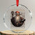 Viking Xmas Crystal Glass Ornament Deck Valhalla With Skulls Of Glory Santa Yule TS11 Transparent Glass 3'' Circle Print Your Wear