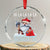 Viking Xmas Crystal Glass Ornament Fa La La La Valhalla La Viking Santa Gnome TS11 Transparent Glass 3'' Circle Print Your Wear