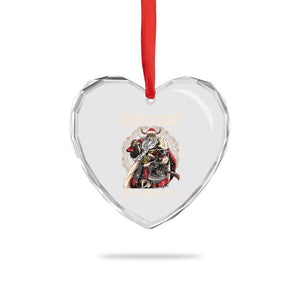 Viking Xmas Heart Crystal Glass Ornament Deck The Halls With Skulls And Bodies Valhalla TS11 Print Your Wear
