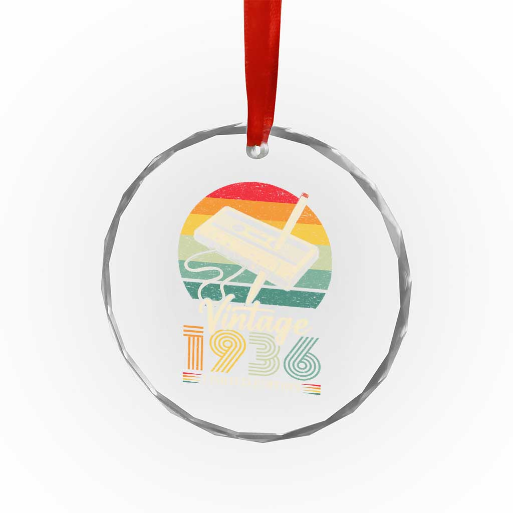 Vintage 1936 Crystal Glass Ornament 90th Birthday Turning 90 Year Old Gifts TS10 Print Your Wear