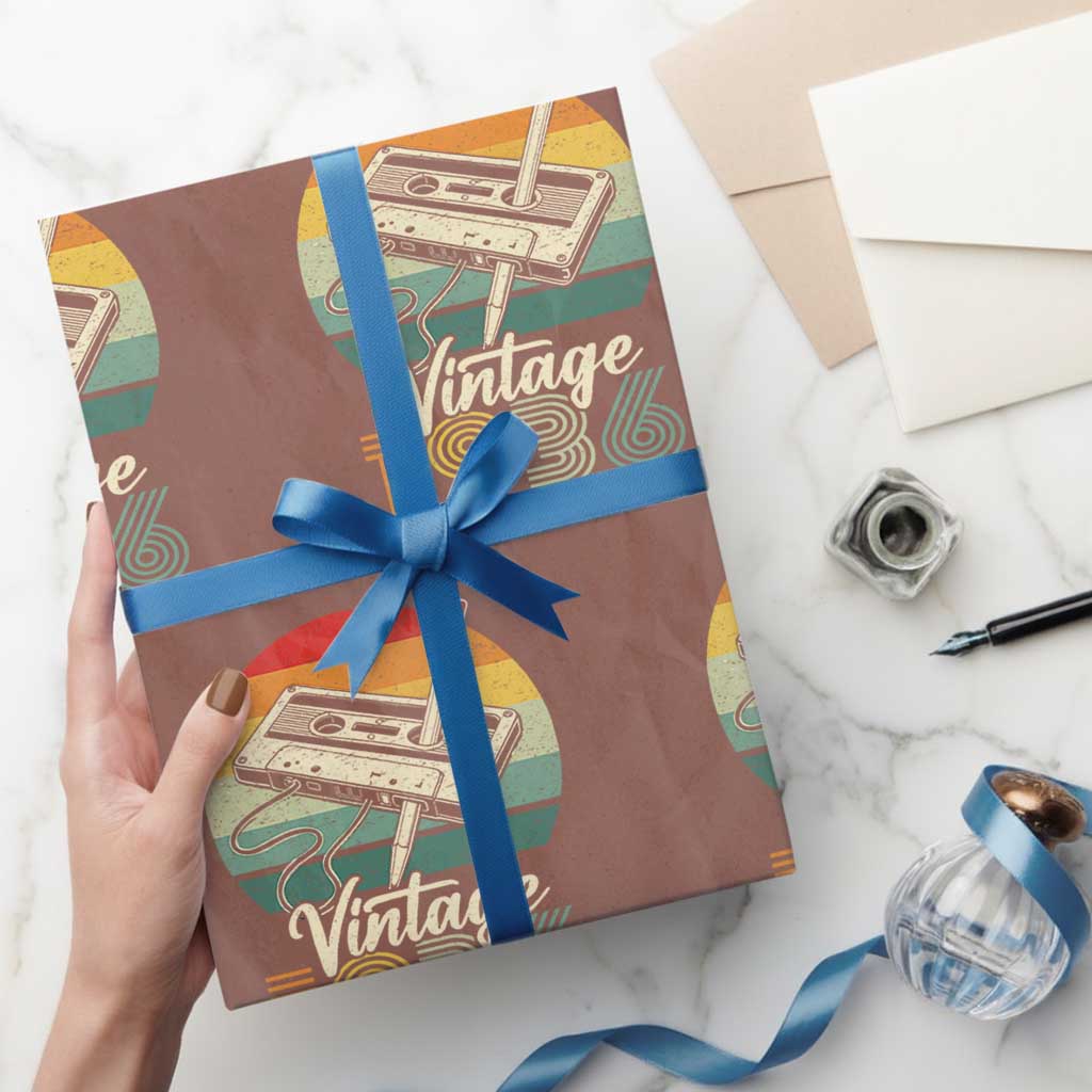 Vintage 1936 Wrapping Paper Roll 90th Birthday Turning 90 Year Old Gifts TS10 Mocha Print Your Wear