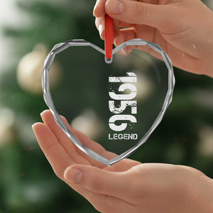 Vintage 1956 Legend Heart Crystal Glass Ornament 70th Birthday Gifts Special Milestone TS11 Print Your Wear