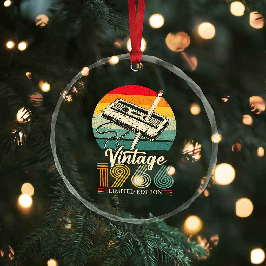 Vintage 1966 Crystal Glass Ornament 60th Birthday Turning 60 Year Old Gifts TS10 Print Your Wear