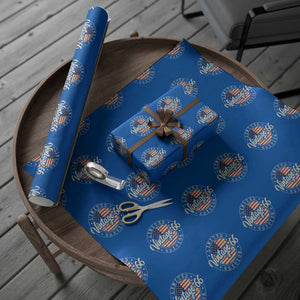 Vintage 1966 Stamp Wrapping Paper Roll Funny 60th Birthday USA Flag 60 Year Old Bday TS10 Blue Print Your Wear