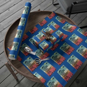 Vintage 1976 Birthday Wrapping Paper Roll Retro 50th Birthday Gifts 50 Years Old TS10 Blue Print Your Wear