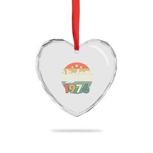 Vintage 1976 Heart Crystal Glass Ornament 50 Year Old 50th Birthday Gifts TS10 Print Your Wear