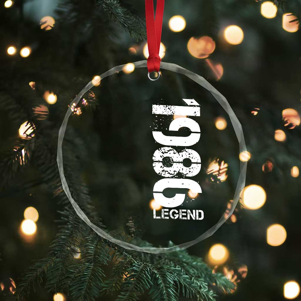 Vintage 1986 Legend Crystal Glass Ornament 40th Birthday Gifts Special Milestone TS11 Print Your Wear